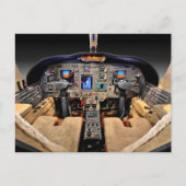 Carte Postale cockpit de l'aéronef (Devant)
