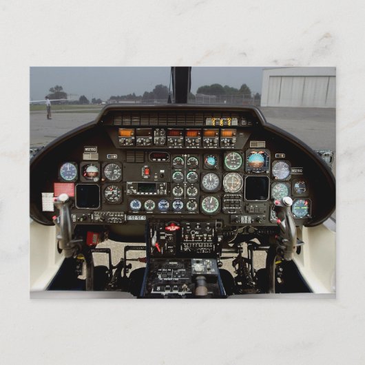 Carte Postale cockpit d'hélicoptère (Devant)