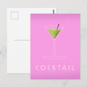 Carte Postale Cocktail (Devant / Derrière)