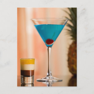 Carte Postale cocktail au curaçao