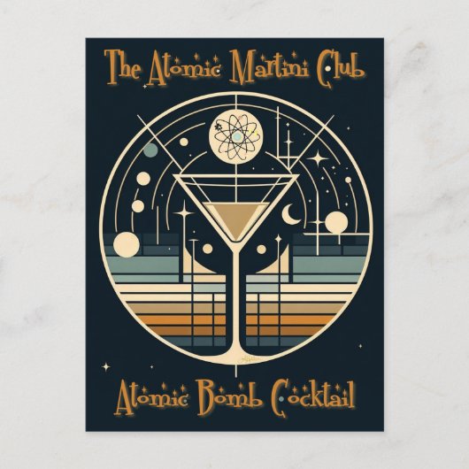 Carte Postale Cocktail bombe atomique du Martini Club (Devant)