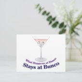 Carte Postale Cocktail Bunco Martini (Debout devant)