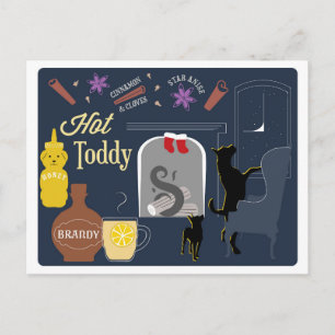 Carte Postale Cocktail chaud d'hiver d'aujourd'hui