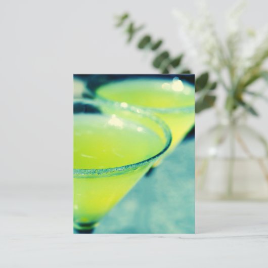 Carte Postale Cocktail Citron Drop (Debout devant)
