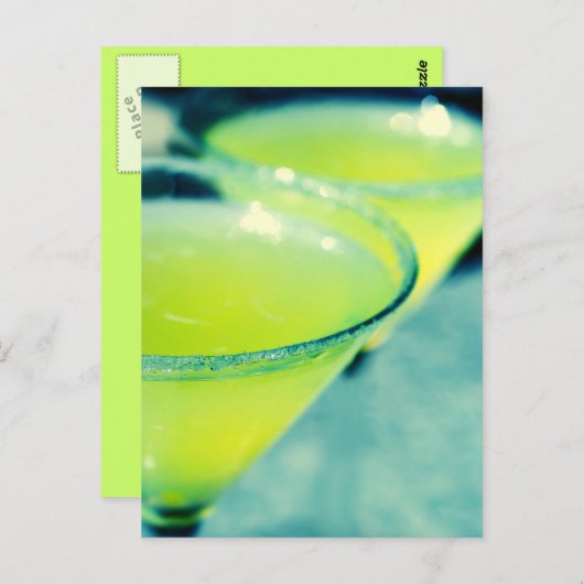 Carte Postale Cocktail Citron Drop (Devant / Derrière)