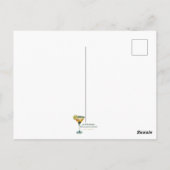 Carte Postale Cocktail de l'heure Moderne du milieu du siècle Ma (Dos)