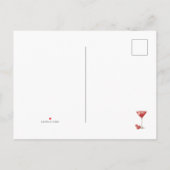 Carte Postale Cocktail de Noël Invitation (Dos)