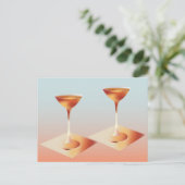 Carte Postale Cocktail d'été chic (Debout devant)