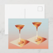 Carte Postale Cocktail d'été chic (Devant / Derrière)