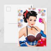 Carte Postale Cocktail Party Girl Thunder_Cove (Devant / Derrière)