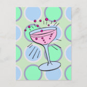 Carte Postale Cocktail Pop Art (Devant)