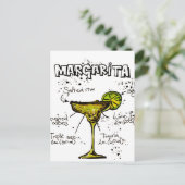 Carte Postale Cocktail Recette Margarita (Debout devant)