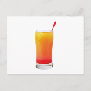 Carte Postale Cocktail Tequila Sunrise