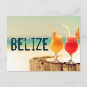 Carte Postale Cocktails au Belize