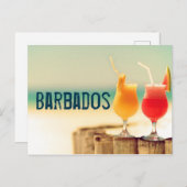 Carte Postale Cocktails barbadiens (Devant / Derrière)
