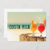 Carte Postale Cocktails Costa Rica (Devant / Derrière)