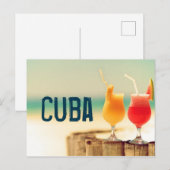 Carte Postale Cocktails cubains (Devant / Derrière)