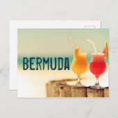 Carte Postale Cocktails de Bermude (Devant / Derrière)