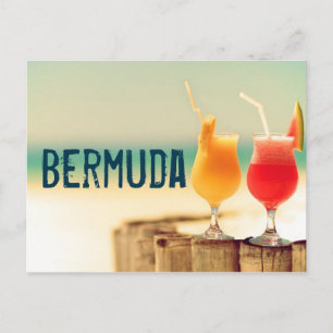Carte Postale Cocktails de Bermude
