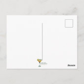 Carte Postale Cocktails de chat noir cosmique futuriste atomique (Dos)