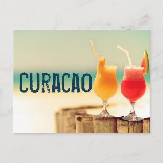 Carte Postale Cocktails de Curaçao (Devant)