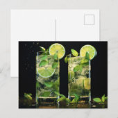 Carte Postale Cocktails Mojito (Devant / Derrière)