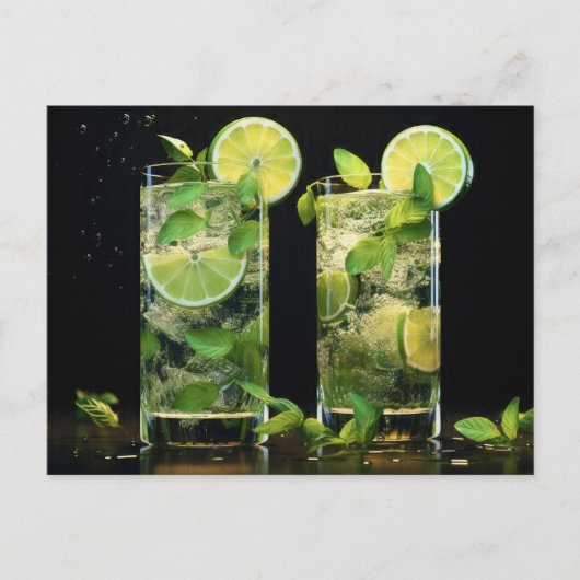 Carte Postale Cocktails Mojito (Devant)