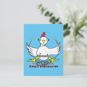 Carte Postale Cocky contractor (Debout devant)