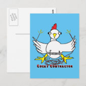 Carte Postale Cocky contractor (Devant / Derrière)