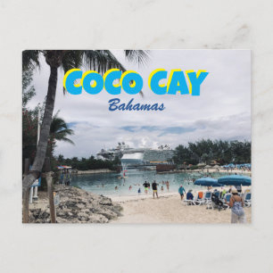 Carte Postale Coco Cay Bahamas Croisière Bateau de Voyage