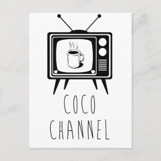 Carte Postale Coco Channel mignon, élégant