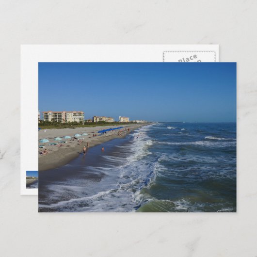 Carte Postale Cocoa Beach Côté (Devant / Derrière)