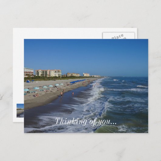 Carte Postale Cocoa Beach Côté (Devant / Derrière)