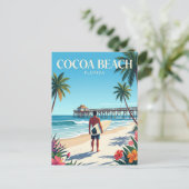 Carte Postale Cocoa Beach Floride (Debout devant)