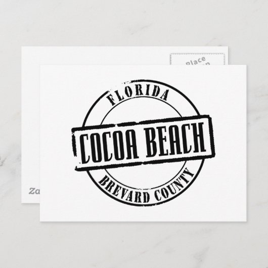 Carte Postale Cocoa Beach Titre (Devant / Derrière)