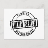 Carte Postale Cocoa Beach Titre (Devant)