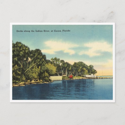 Carte Postale Cocoa, Floride Indian River vintage (Devant)