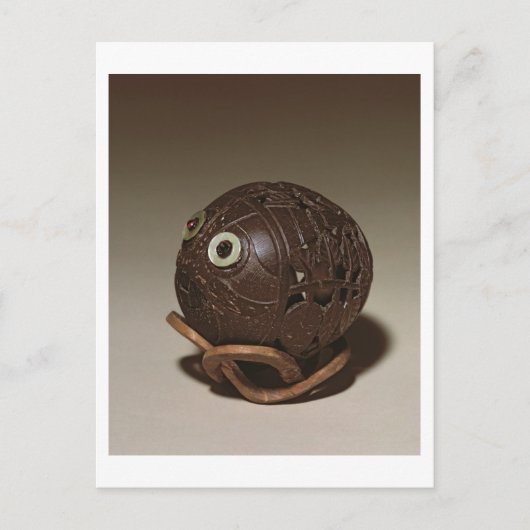 Carte Postale Coconut sted sculinto a face, c.1895 (Devant)