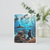 Carte Postale Cocos Island Scuba Diver (Debout devant)