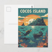 Carte Postale Cocos Island Scuba Diver (Devant / Derrière)