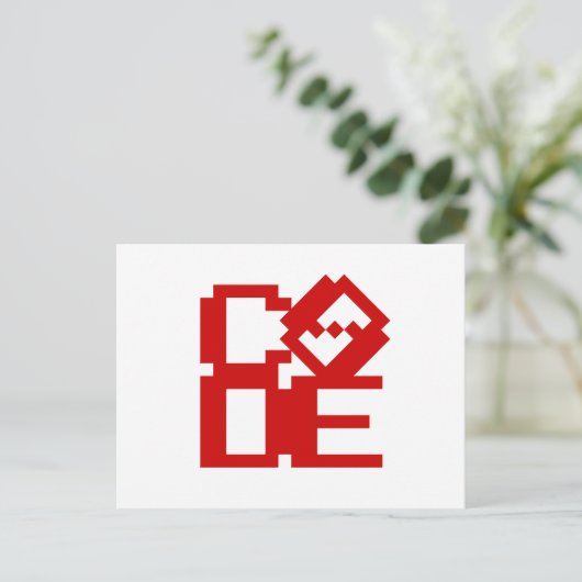 CARTE POSTALE CODE (Debout devant)
