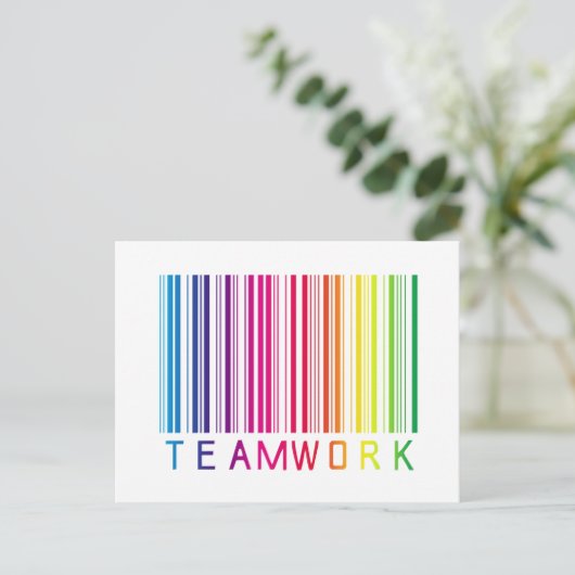 Carte Postale Code barre 02 (Debout devant)