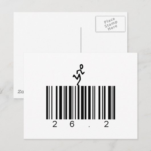 Carte Postale Code barre 26.2 (Devant / Derrière)