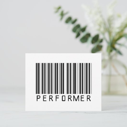 Carte Postale Code barre d'exécution (Debout devant)