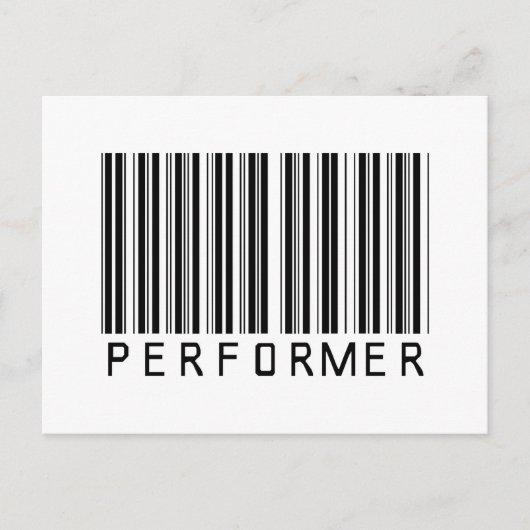 Carte Postale Code barre d'exécution (Devant)