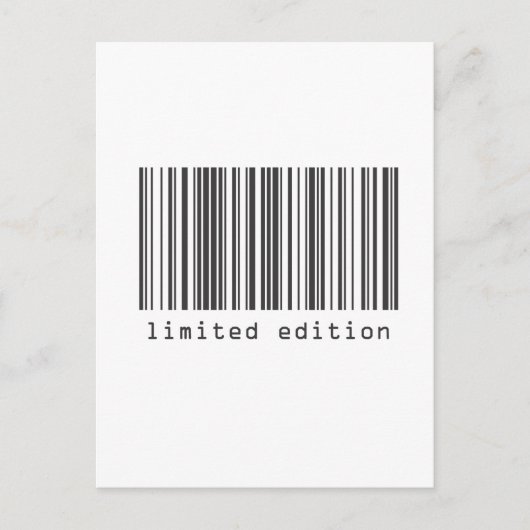 Carte Postale Code barre - Edition limitée (Devant)