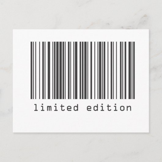 Carte Postale Code barre - Edition limitée (Devant)