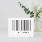Carte Postale Code barre - Précieux (Debout devant)