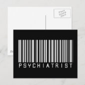 Carte Postale Code-barre psychiatrique (Devant / Derrière)