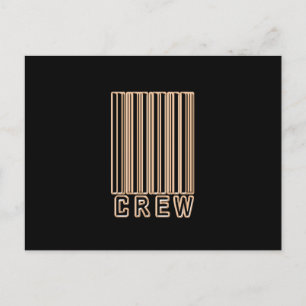 Carte Postale Code-barres de l'équipage